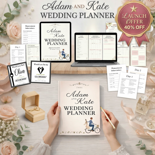 The Ultimate Wedding Planner Bundle (60+ Printable Planning Tools)