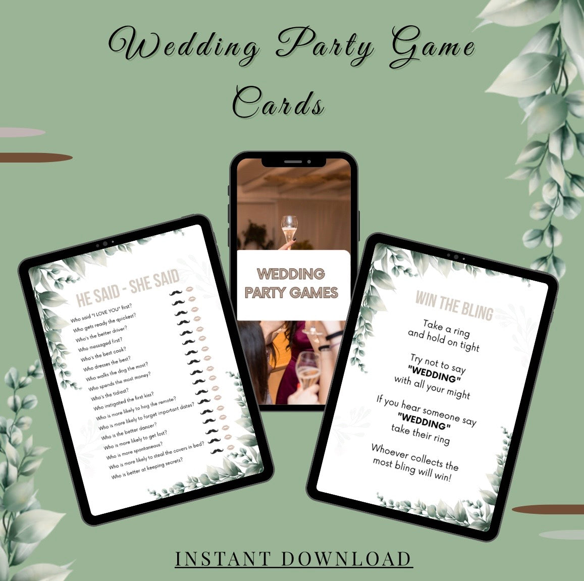 The Ultimate Wedding Planner Bundle (60+ Printable Planning Tools)