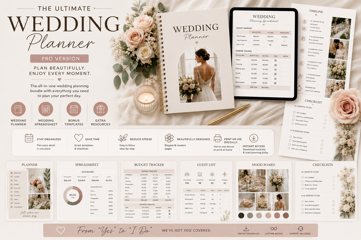 The Ultimate Wedding Planner (Pro Version)